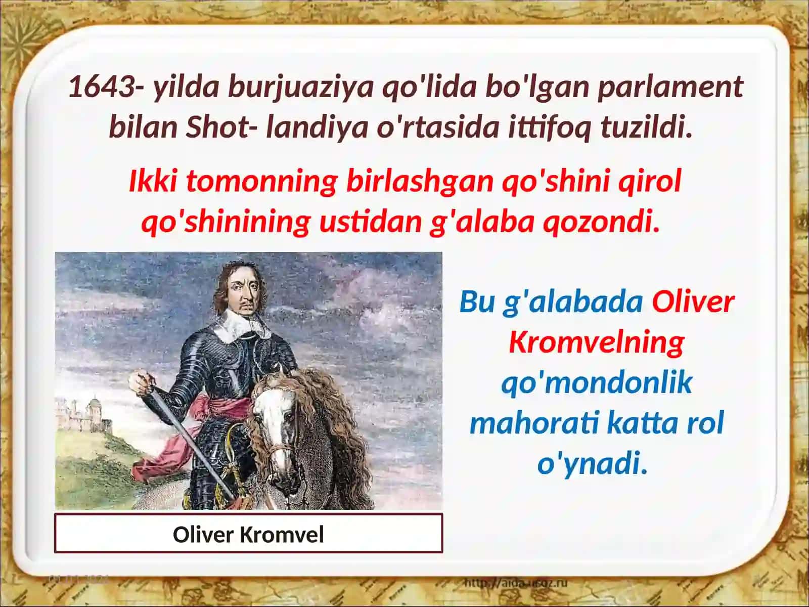 8-sinf Jahontarixidarsligi asosida 12-mavzu 3