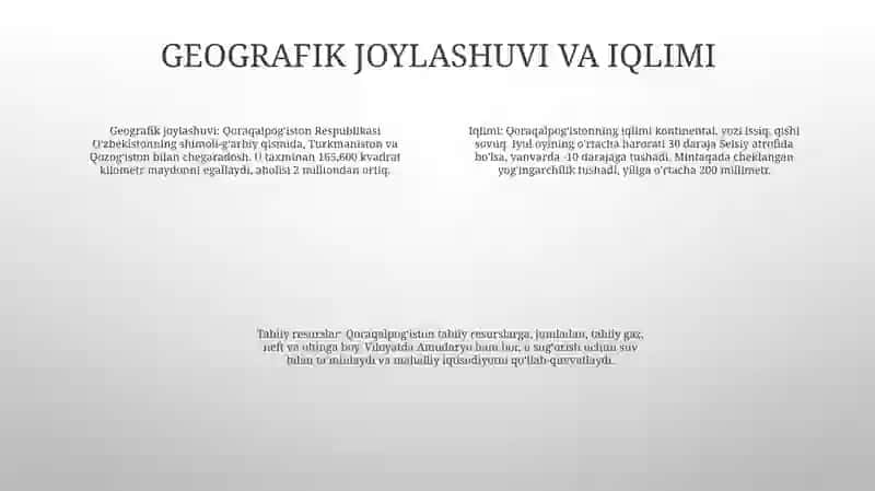 Mustaqillk Yillarida Qoraqalpog'Iston Respublikasi 3