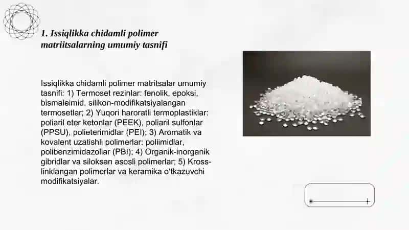Issiqlikka chidamli polimer matriitsalar 3