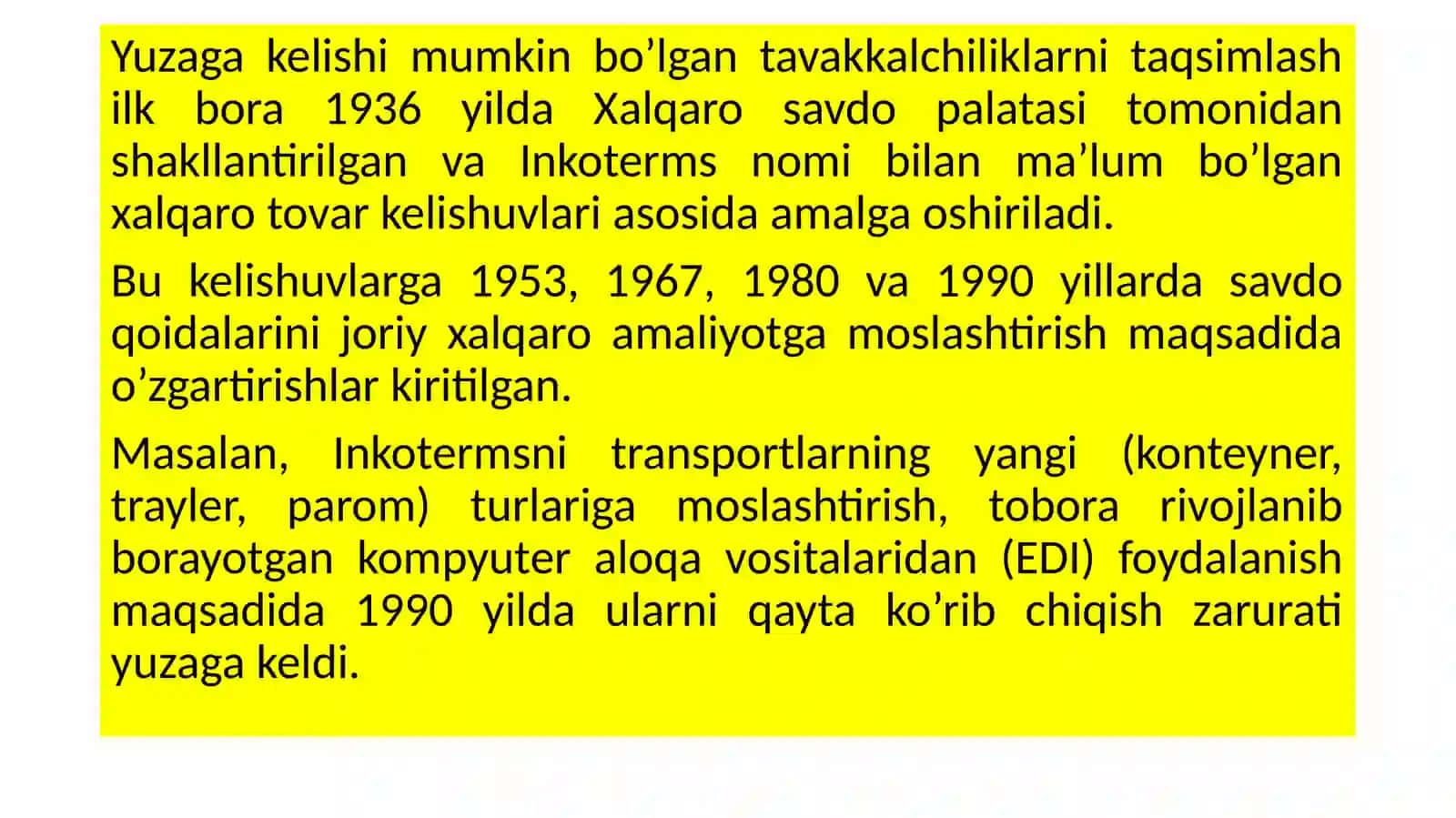 Xalqaro savdo bitimlari 3