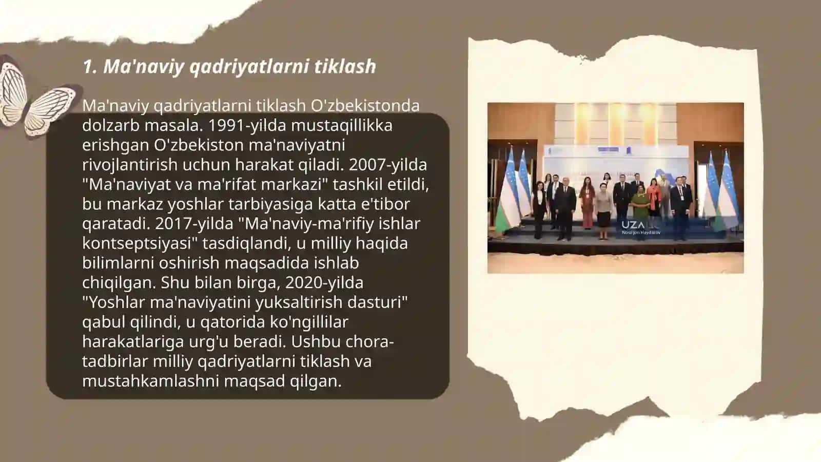 Ma'naviy qadriyatlarni tiklash 3
