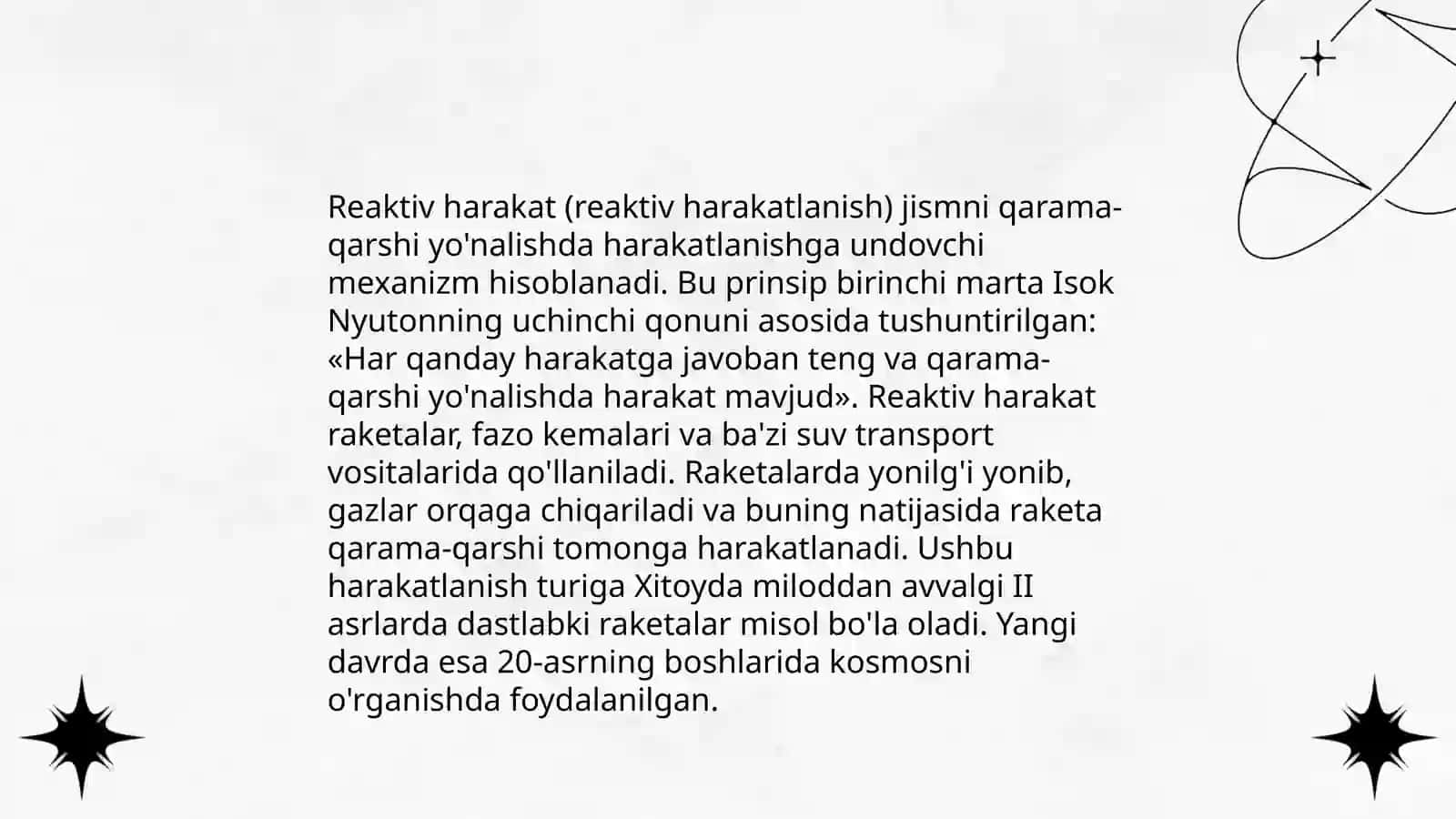 Reaktiv harakat 3
