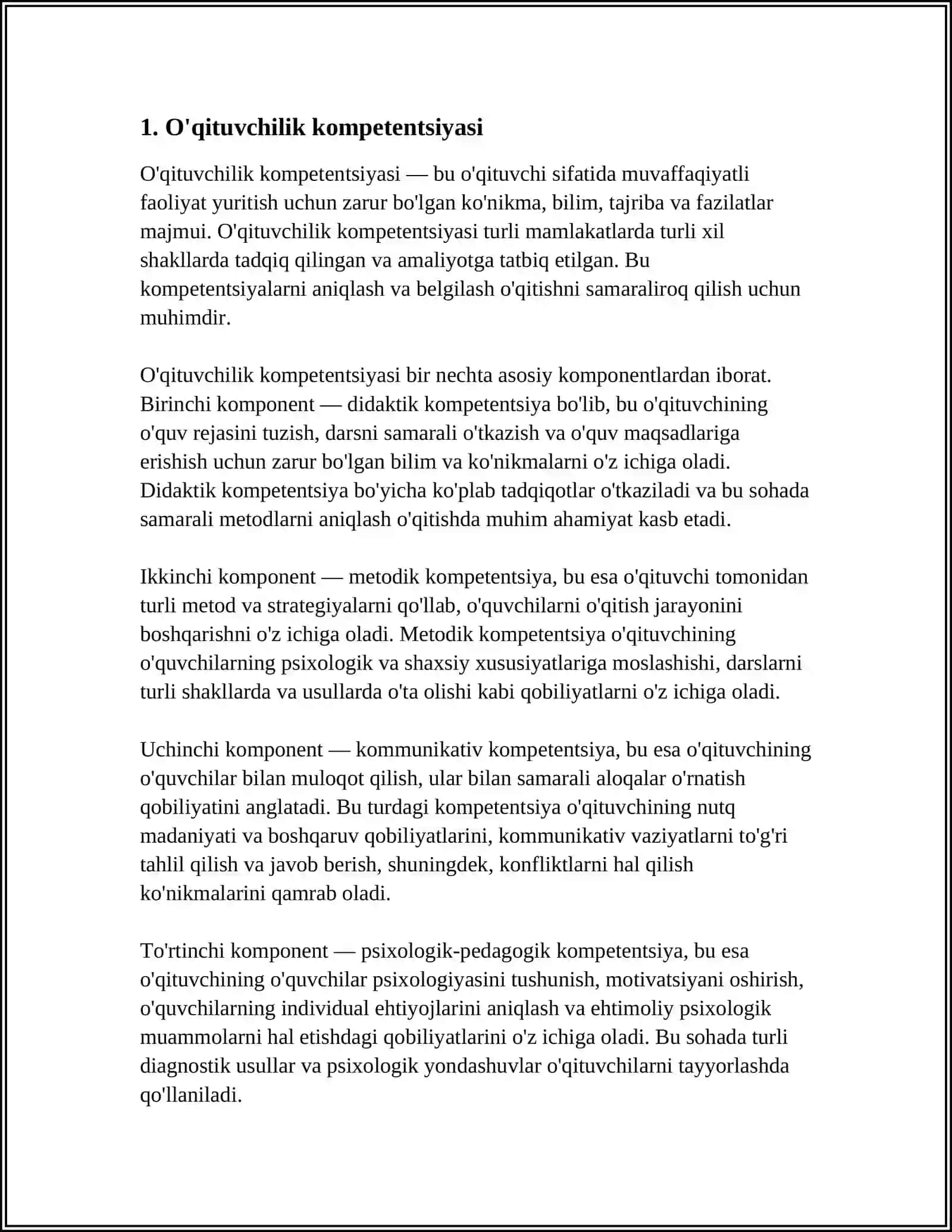 PEDAGOGIK MAHORATNING ASOSIY TARKIBIY QISMLARI 3