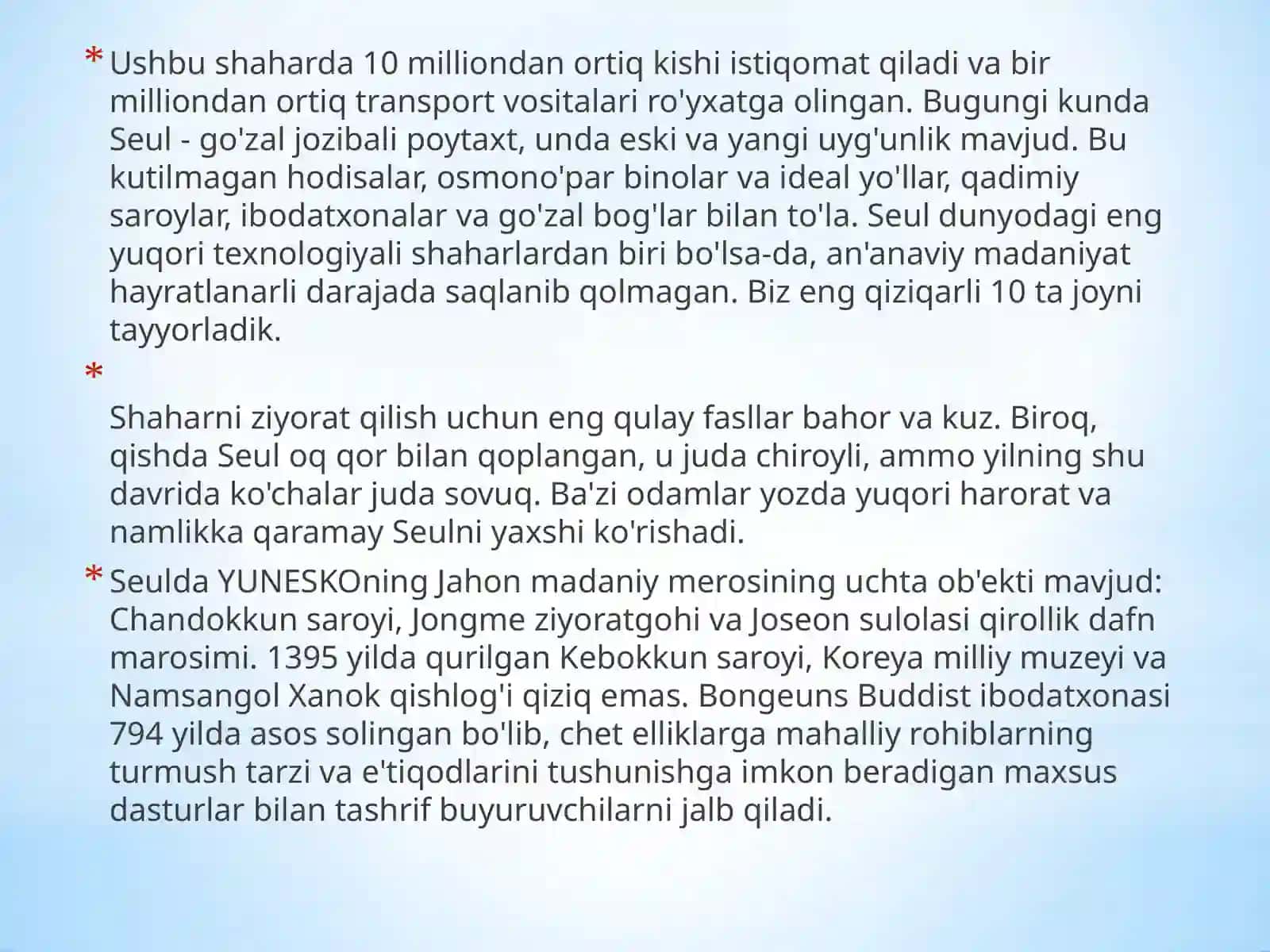 Janubiy Koreya turizmning rivojlanishi 3
