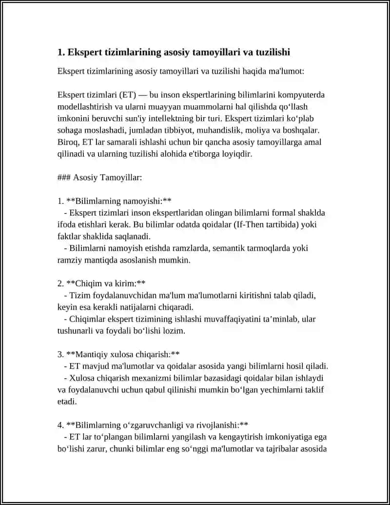 Ekspert Tizimlari 3
