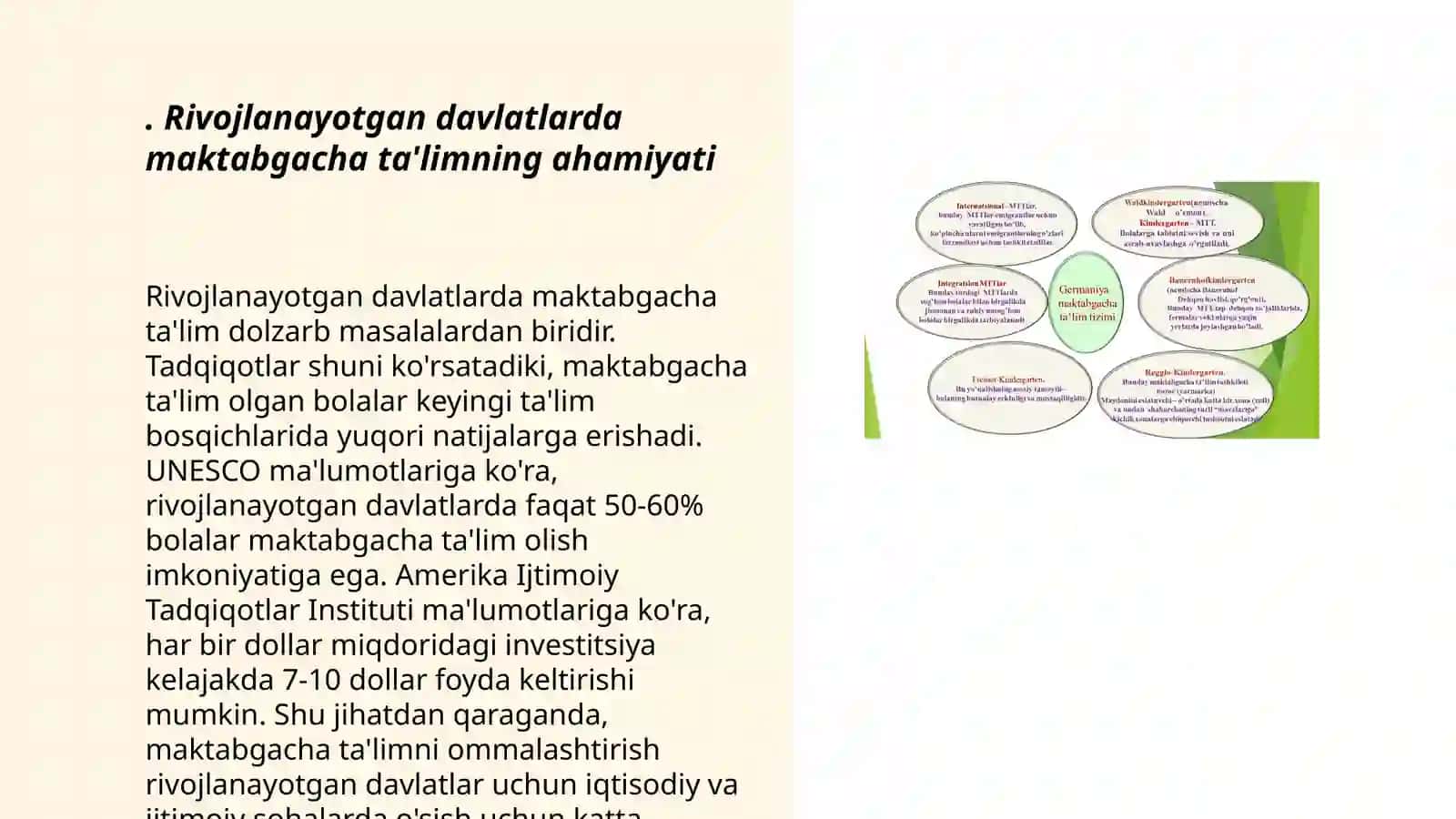 Rivojlangan davlatlar maktabgacha talim tizimi 3