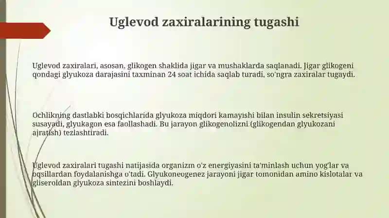 Ochlikdagi metabolik moslashuv va gormonal regulyatsiya 3