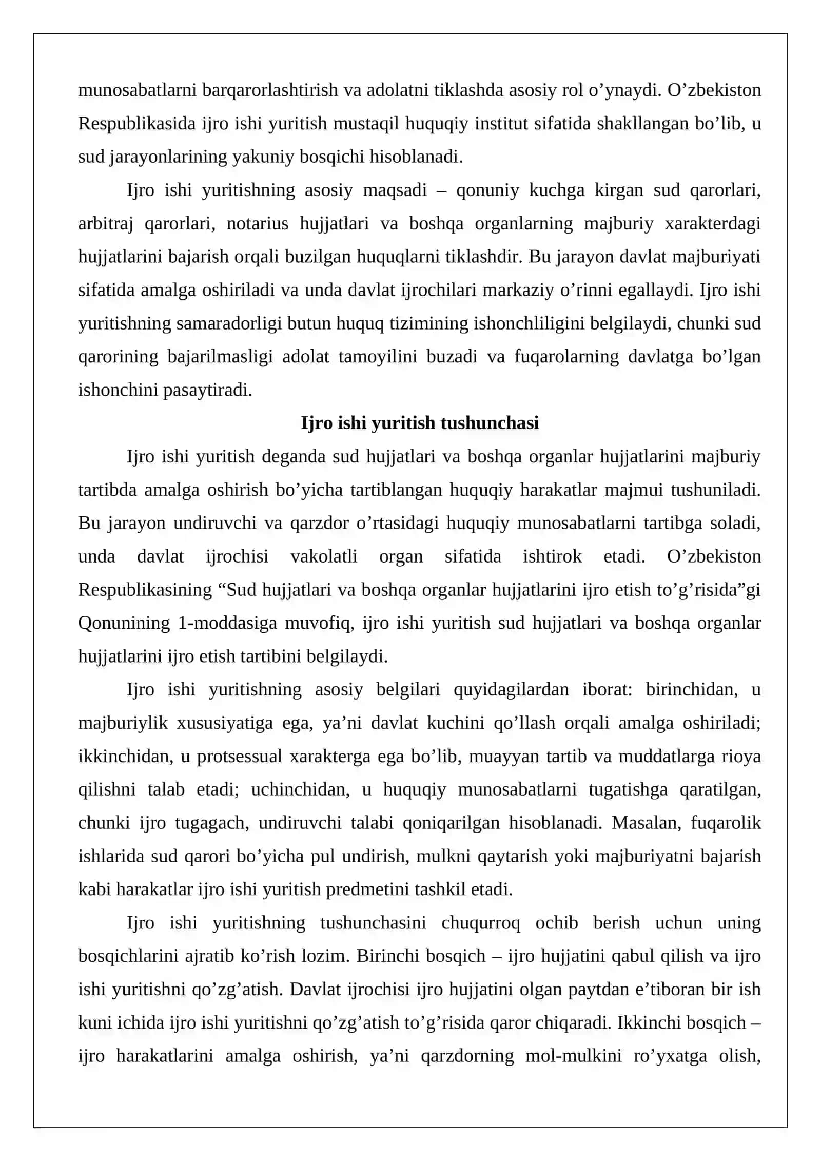 Ijro ishi yuritish predmeti tushunchasi va uning xususiyatlari 3