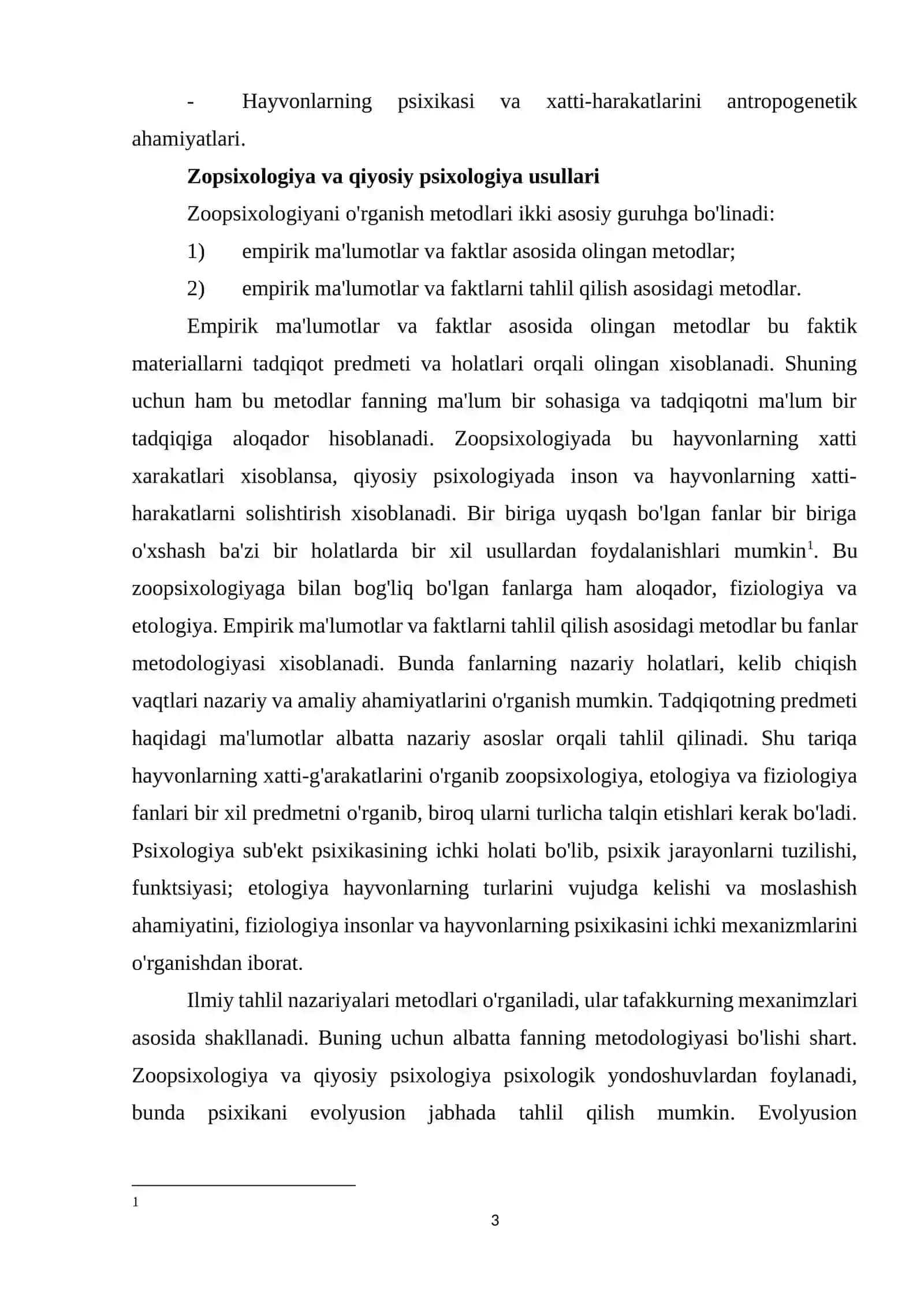 Zoopsixologiya va qiyosiy psixologiyani Rossiyada o’rganilishi 3