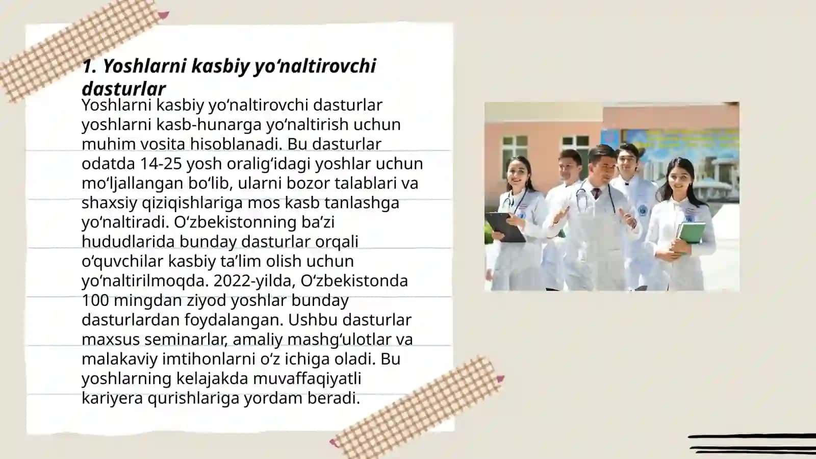 Yoshlarni kasb- hunarga maqsadli yo‘naltirishga doir ijtimoy- pedagogik ish 3