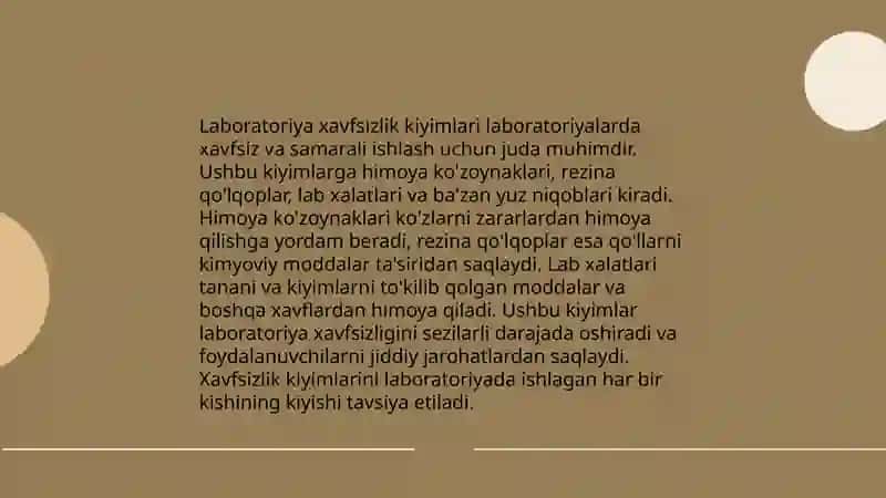 Noоrganik kimyo laboratoriyasida ishlash qoidalari 3