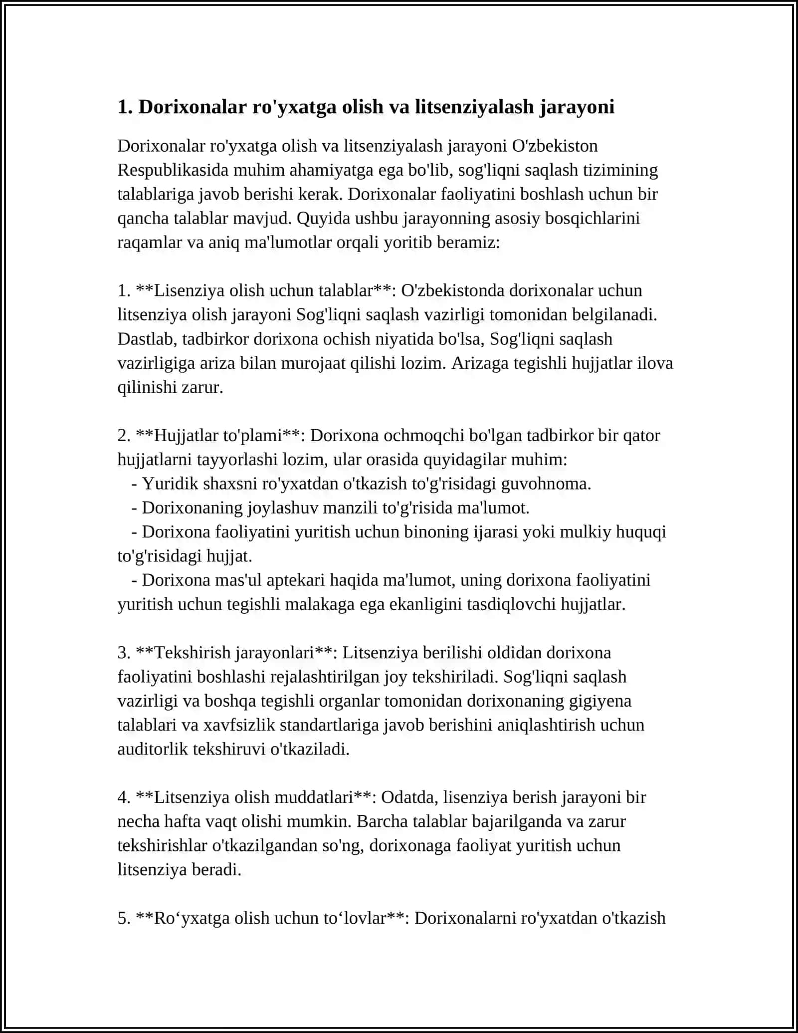 TURLI MULKCHILIK SHAKLIDAGI DORIXONALAR ISHINI TASHKIL QILISH 3