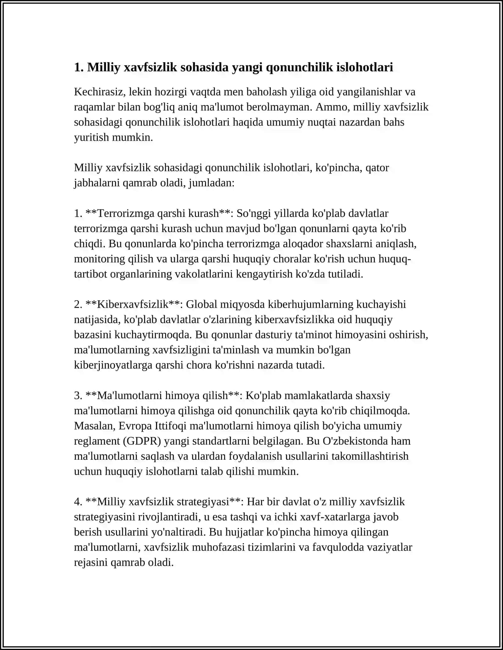 Milliy Hafizlikni Taminlash Borasida Amalga Oshirilayotgan Ishlohlar 3