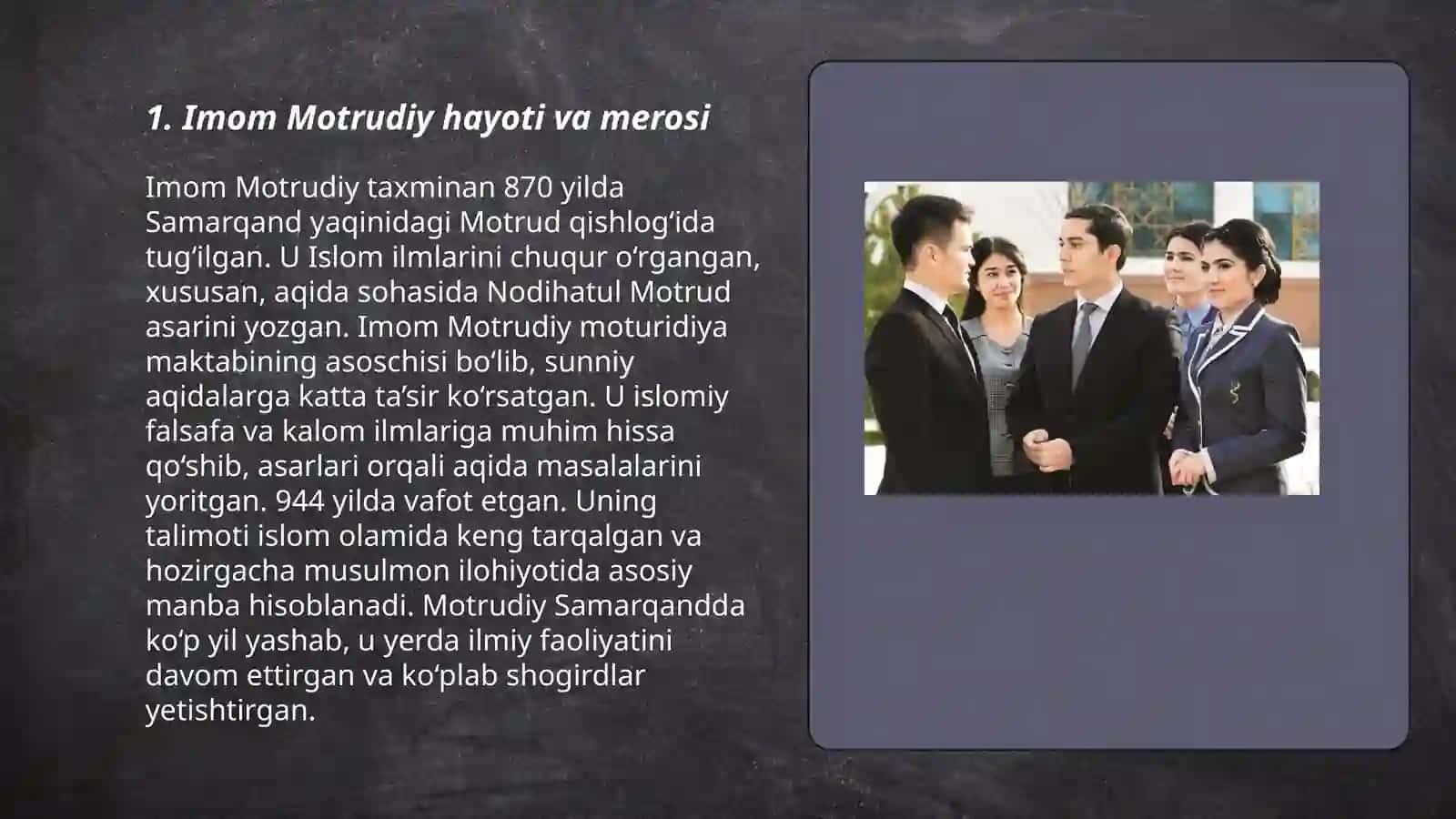 Imom Motrudiy xalqaro ilmiy tadqiqot markazi faoliyati 3