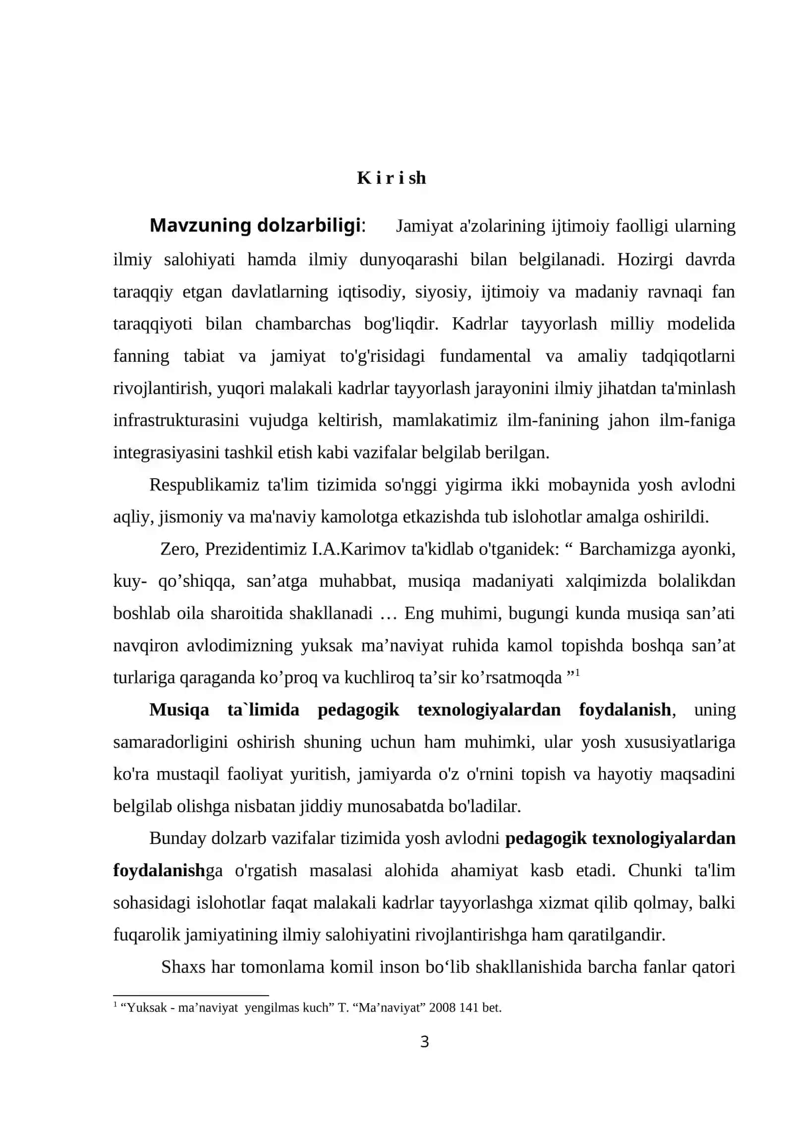 Umumiy musiqiy ta`limning texnologiya va uslublari 3