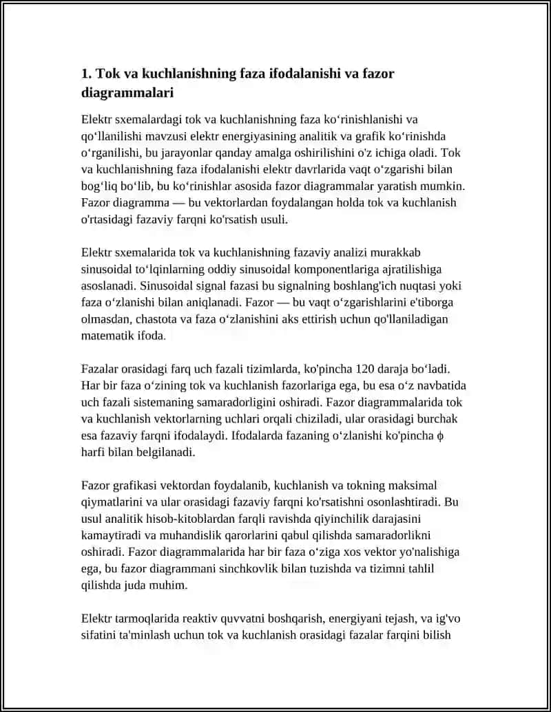 Elektr sxemalaridagi tok kuchlanishlari faza ifodalanishi 3