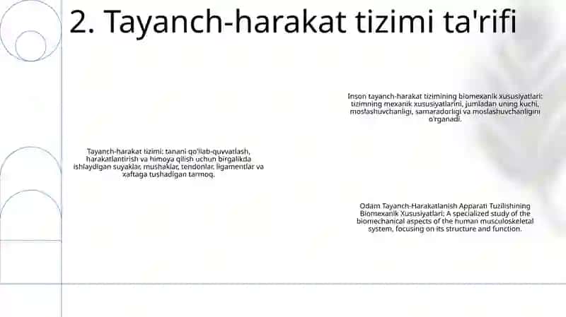 Odam Tayanch-Harakatlanish Apparati Tuzilishining Biomexanik Xususiyatlari 3