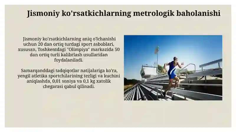 Sportchilarning jismoniy tayyorgarligi nazoratini metrologik asoslari 3