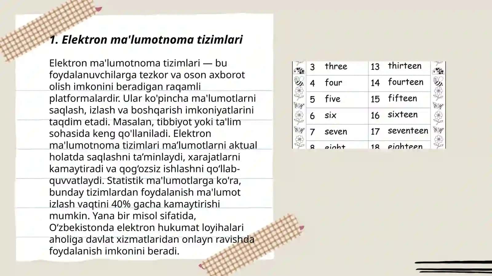 Elektron ma'lumotnoma tizimlari 3