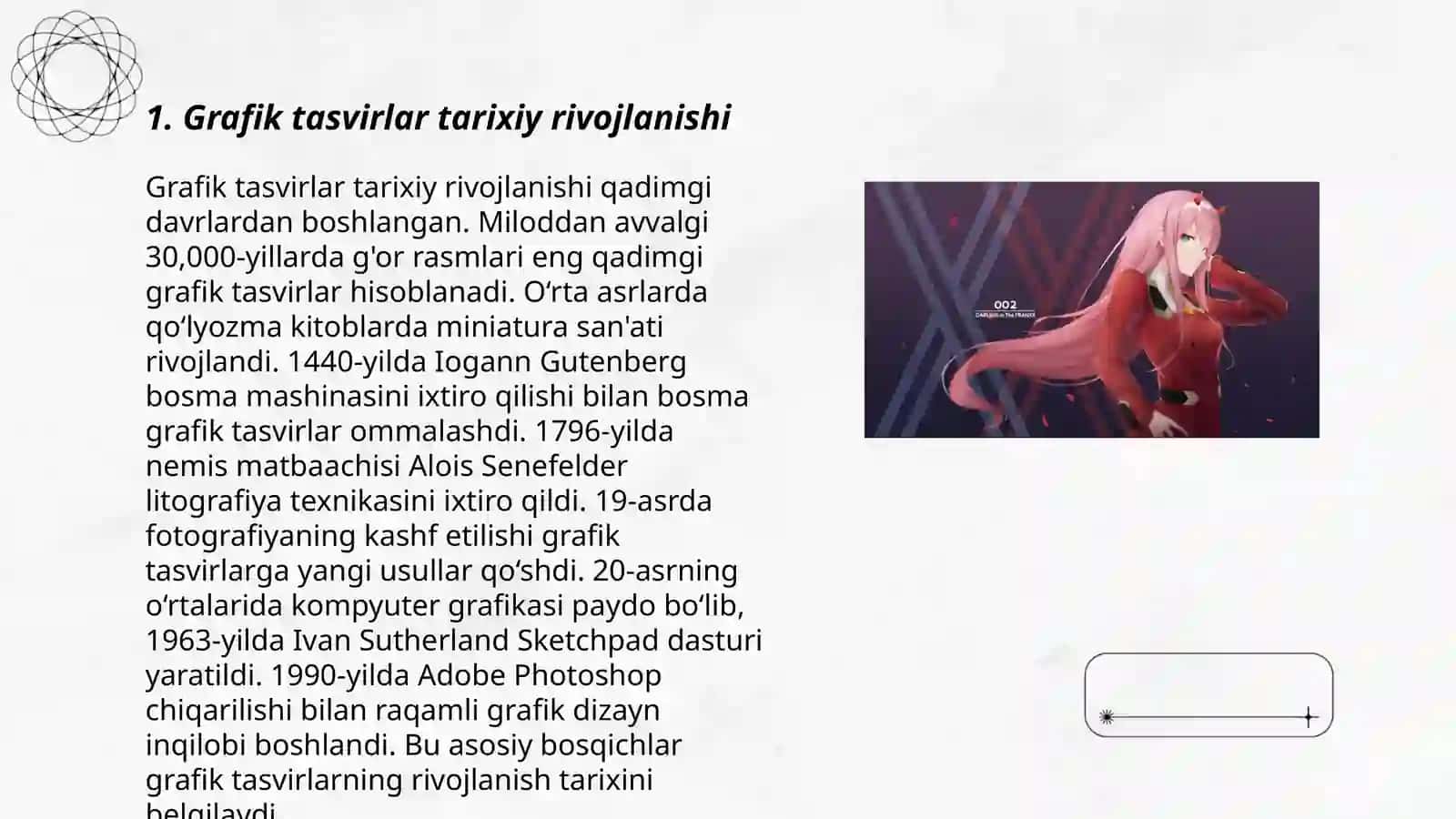 Grafik tasvirlar tarixiy rivojlanishi 3