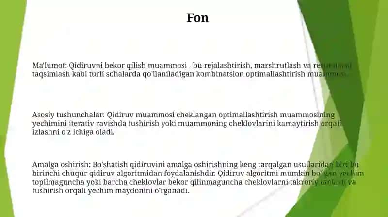 Razryadlash Bo'Yicha Izlash Masalalari 3