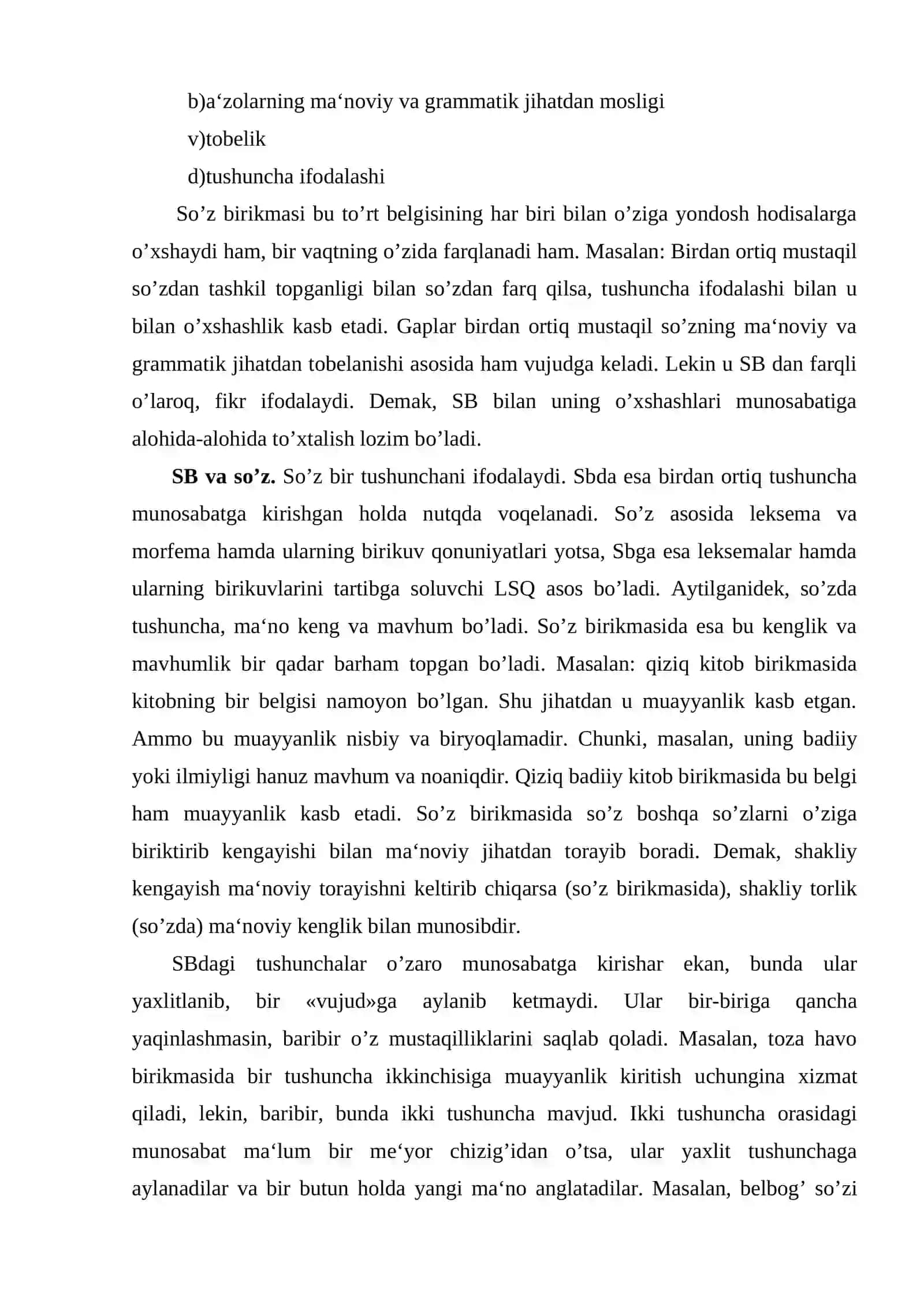 Nutqiy so’z birikmasi (SB) haqida tushuncha 3