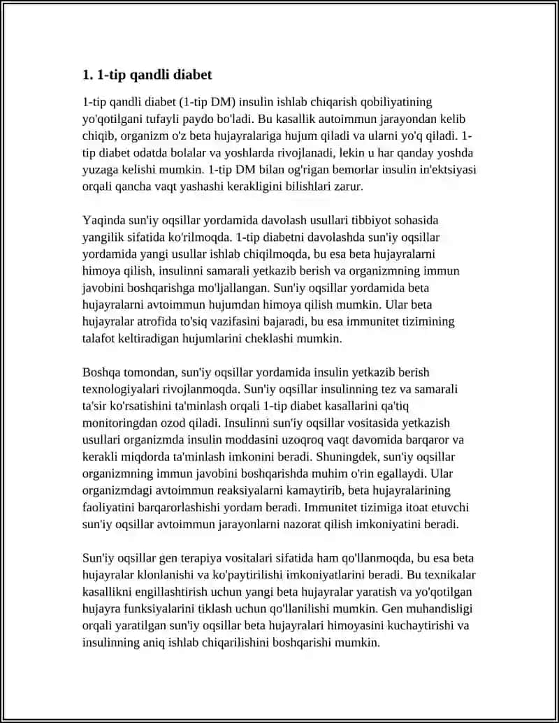 SUNIY OQSILLLAR YORDAMIDA DAVOLANADIGAN KASALLIKLAR 3