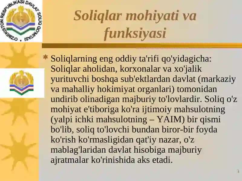 Egri va to'g'ri soliqlar 3