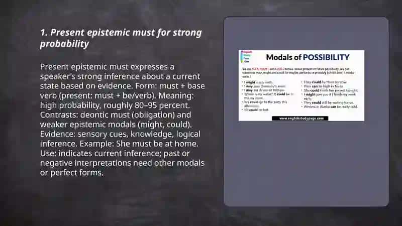 Modals of probability and possibility in the past, present and future 3
