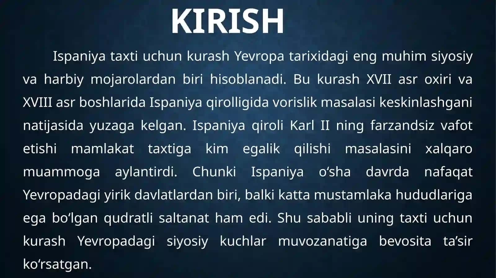 Ispaniyataxti uchun kurashning kelib chiqish sabablari 3