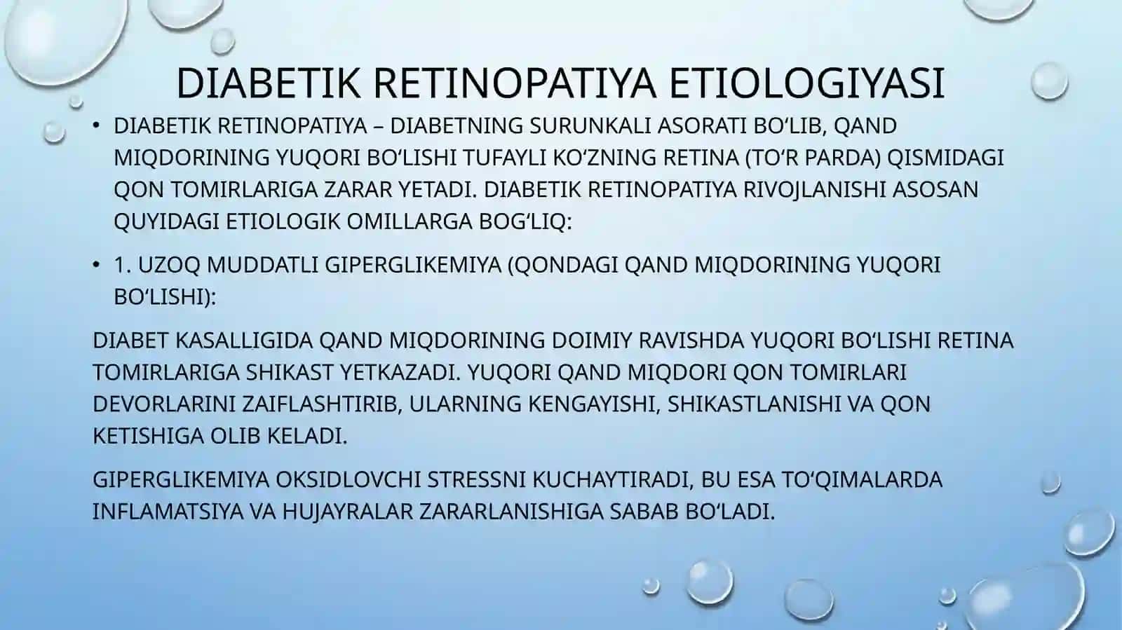 Diabetik retinopatiya 3