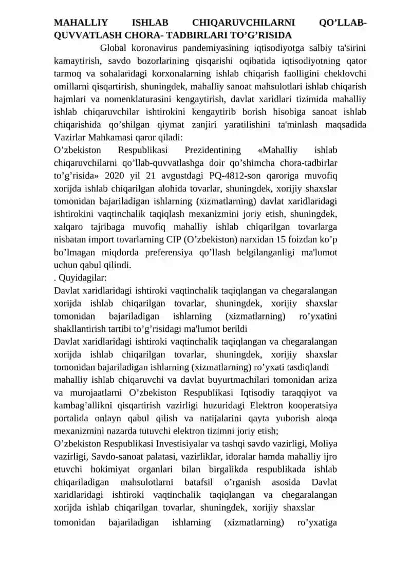 Farmasevtika tarmog’ini boshqarish tizimini tubdan takomillashtirish chora-tadbirlari 3