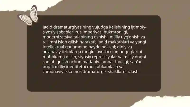 Yangi davr oʻzbek teatri jadid dramaturgiyasini maydonga kelishi 3