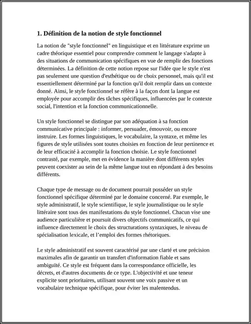 LA NOTION DE STYLE FONCTIONNEL 3