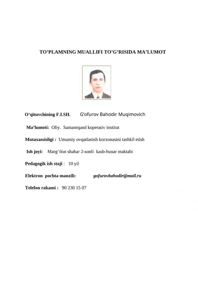 Pazandachilik ta`omlarin tayyorlash 3