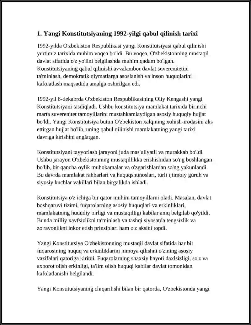 YANGI KONSTITUTSIYANING QABUL QILINISHI VA UNING TARIXIY AHAMIYATI 3