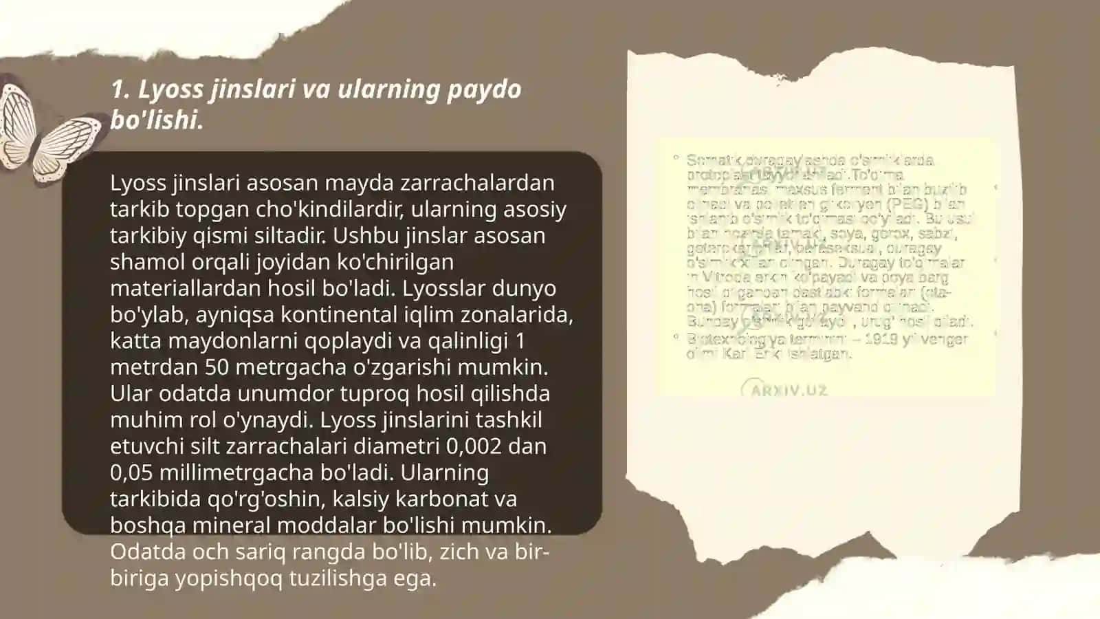 Lyoss jinslarning genetik tiplari 3