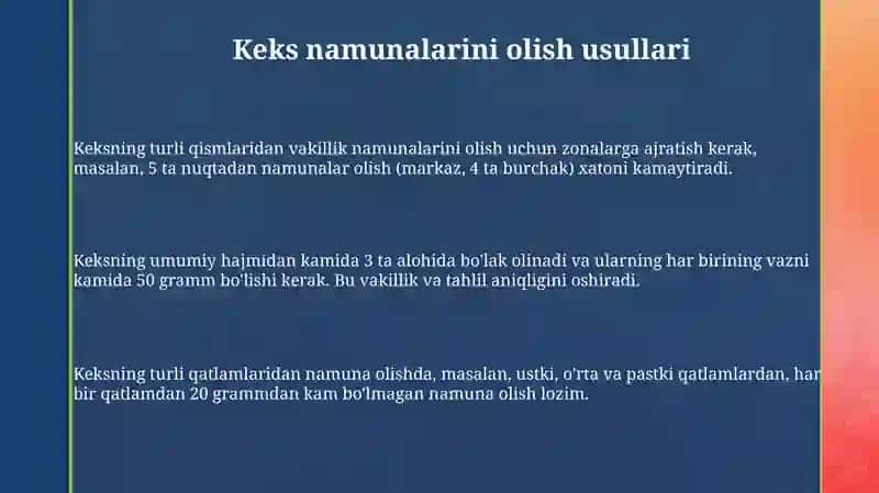 Tortma tahlil boʻyicha tajribalar 3