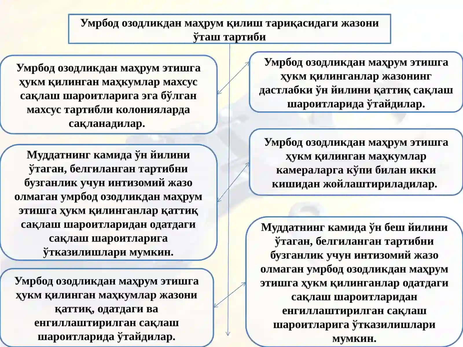Умрбод озодликдан маҳрум қилиш тариқасидаги жазони ижро 3