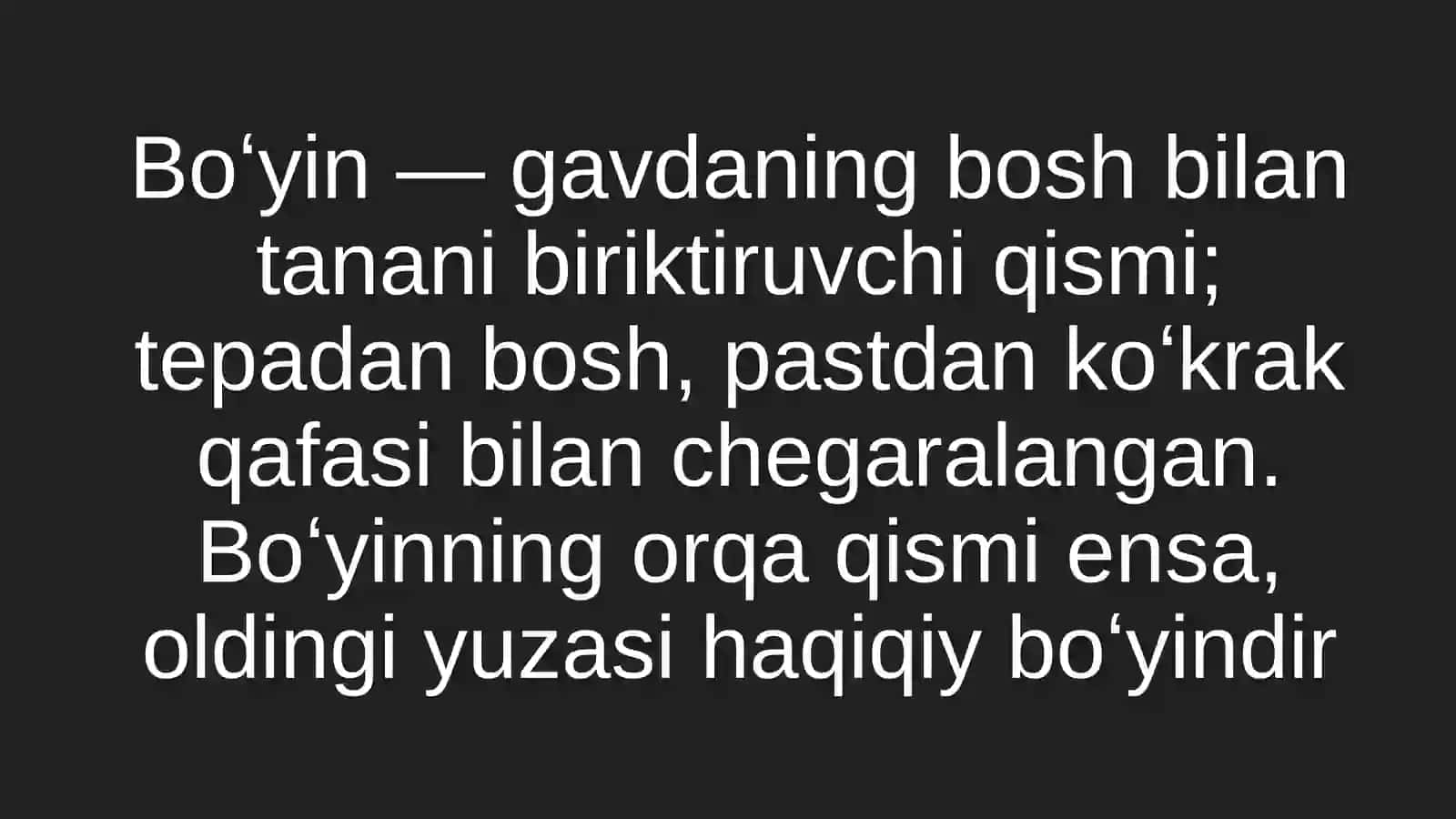 Boʻyin muwakları fızıologıyası 3