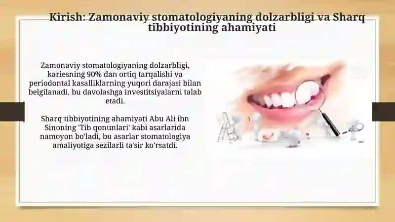 Zamonaviy stomatologiyaning dolzarb muammolari 3