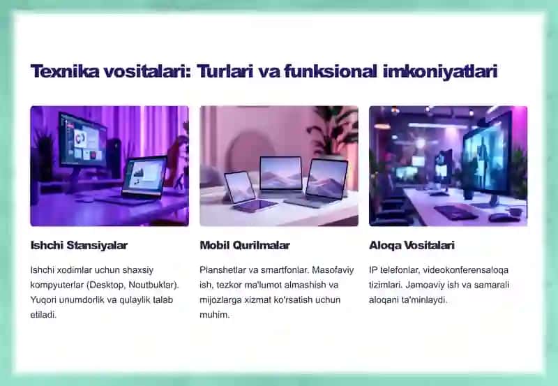Korxona infratuzilmasi va texnika vositalarini tanlash: Strategik yondashuv 3