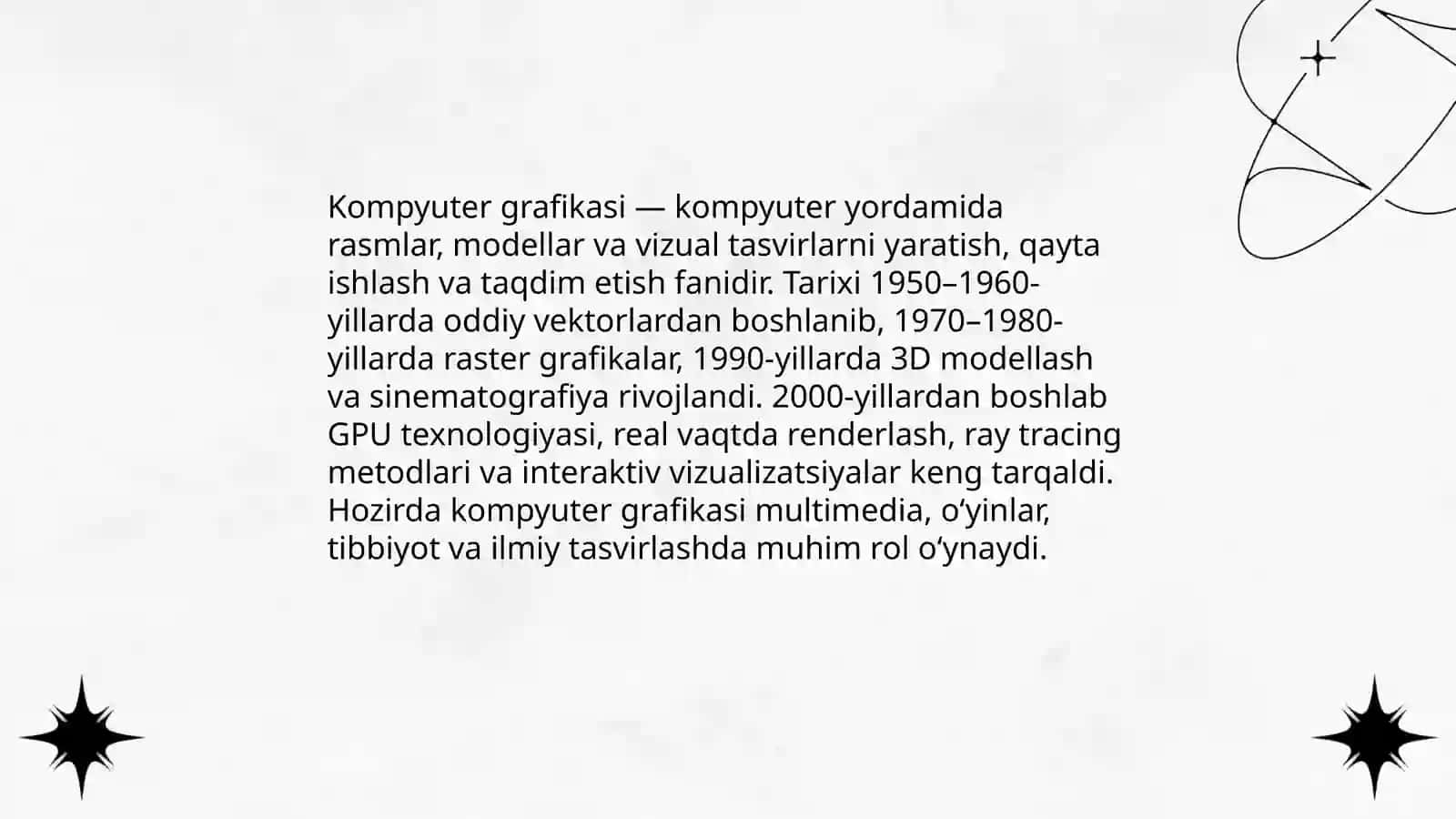 Kompyuter grafikasi va uning turlari 3