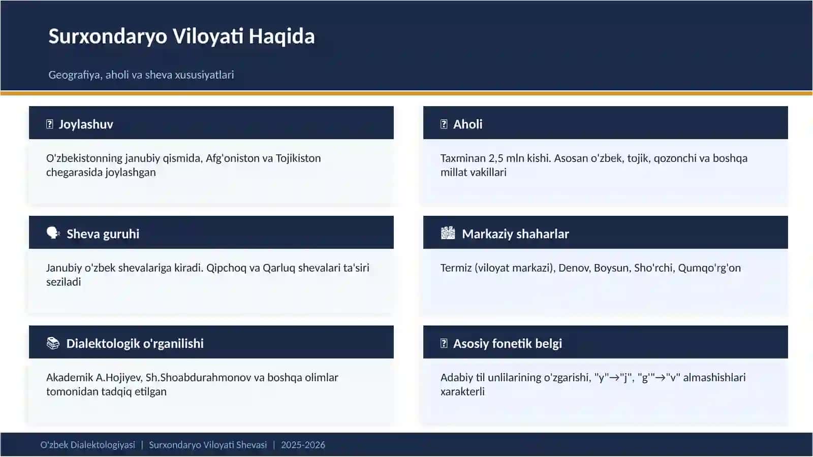 O'zbek dialektologiyasida Transkripsiya asoslari: Surxondaryo Viloyati Shevasi Xususiyatlari 3