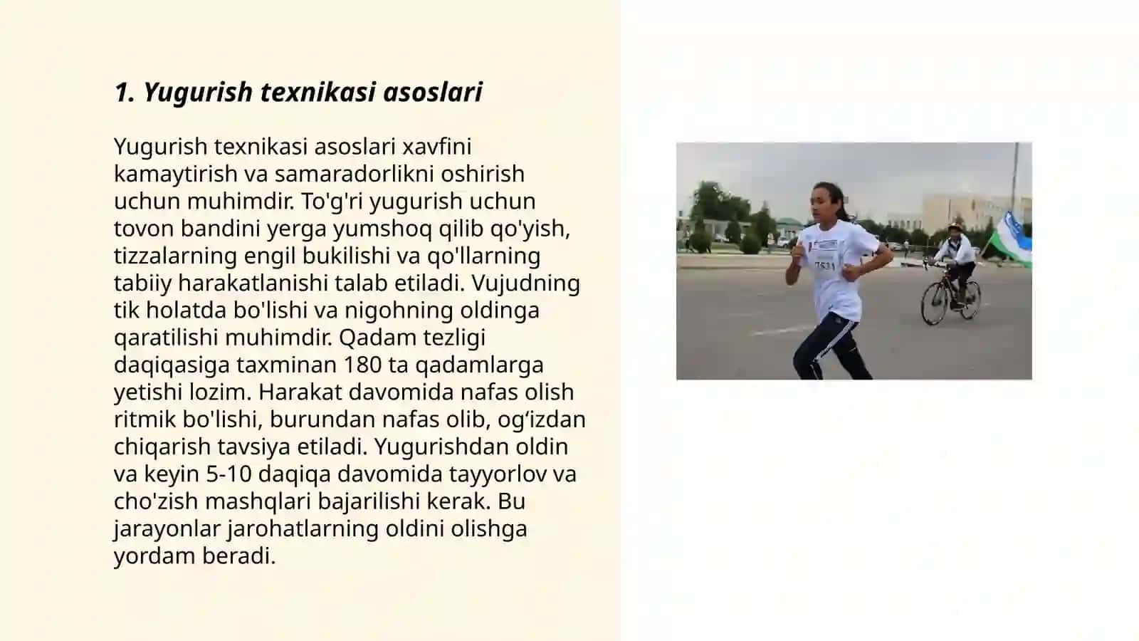 Yugurish texnikasi 3