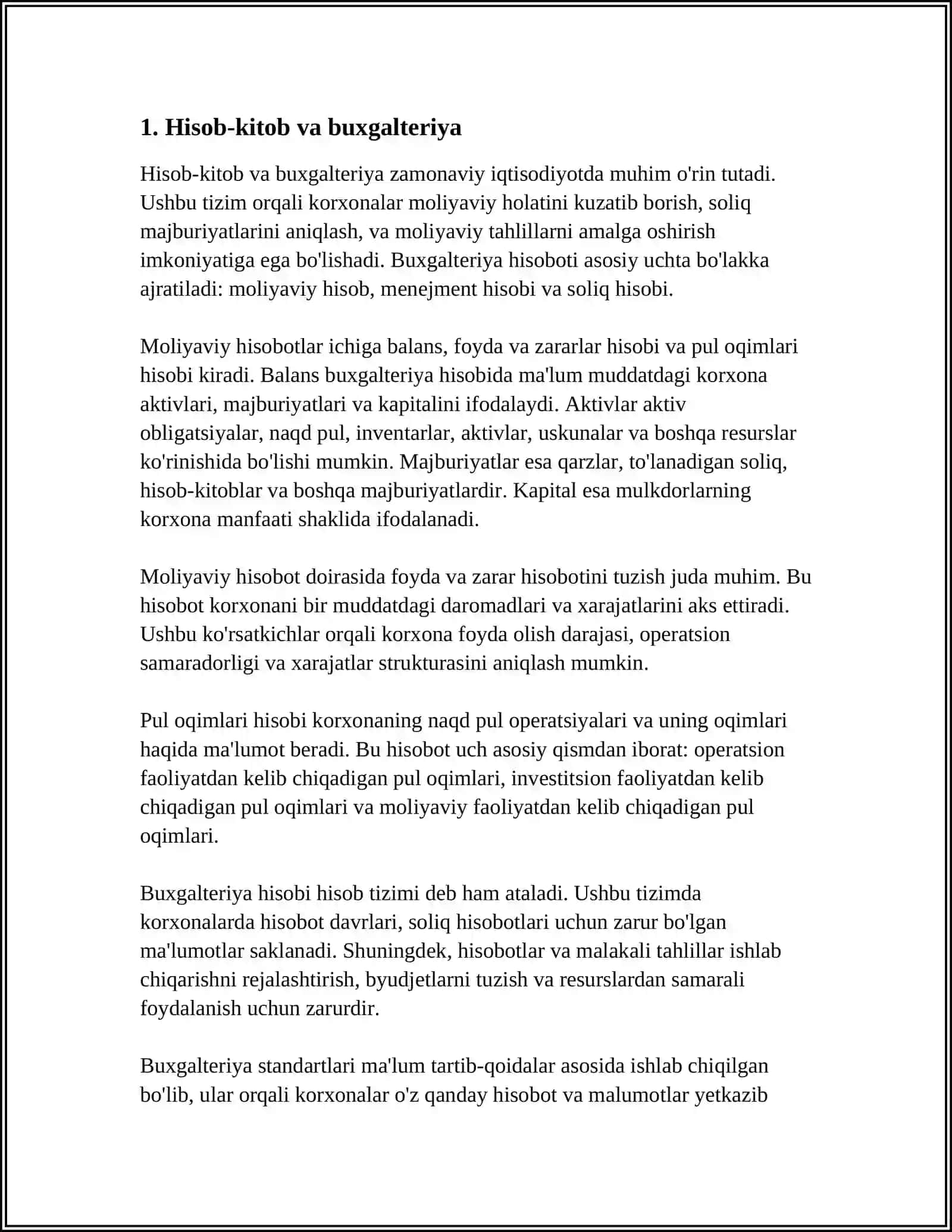 HUDUDIY ĢAZNACHILIK BÒLIMLARI FAOLIYATLARI 3