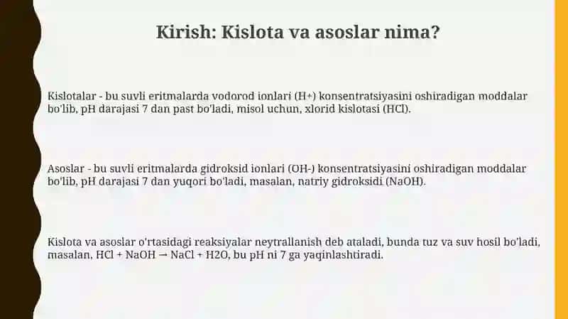 Kislota va asoslarni aniqlash 3