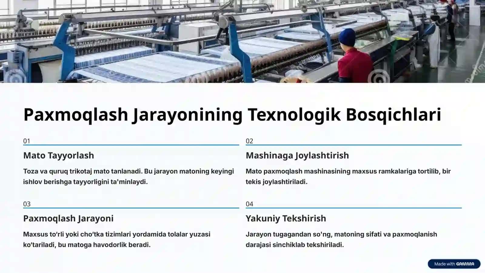 Trikotaj Matolarini Paxmoqlash Texnologiyasi va Jihozlari 3