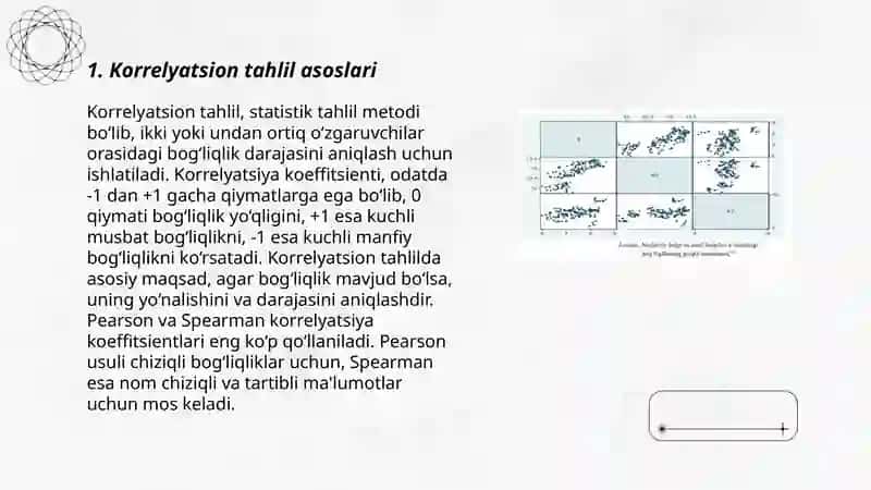 Spitamen korrelyatsion tahlili 3
