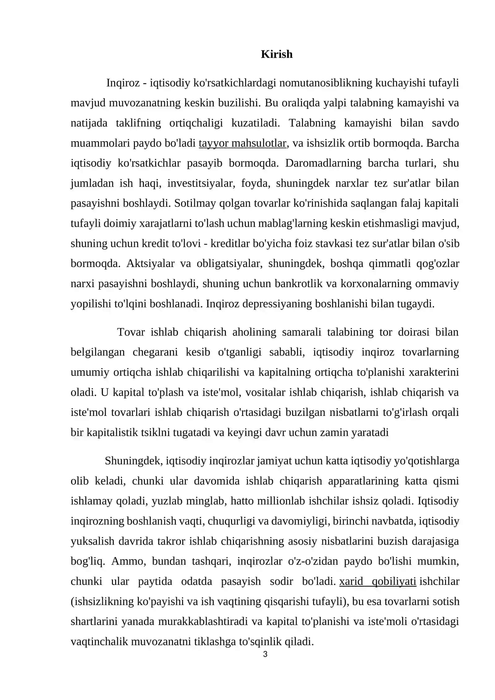 “Pandemiya sharoitida jahon iqtisodiyotining yuzaga kelgan inqirozdan chiqib ketish chora-tadbirlari” 3
